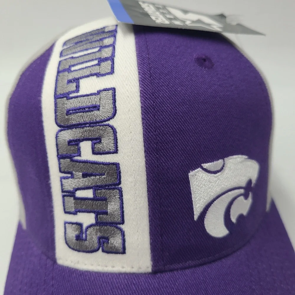 Vintage Youth Kansas State Wildcats Hat Adjustable Starter Purple Gray NCAA‎ KSU